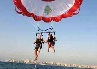 Parasailing with Lebanon Tours and Travels